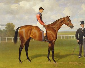 Persimmon, Winner of the 1896 Derby, 1896 oil on canvas detail of 188211
